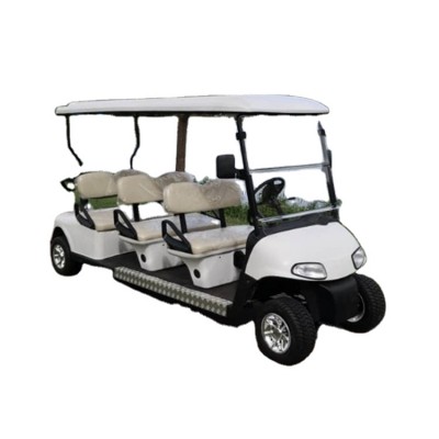 6 passenger gasoline sightseeing car/cheap 6 seater gas powered golf carts