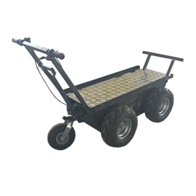 four wheel drive cargo flower wagon trolly for sale with electric power/samll farm wagon