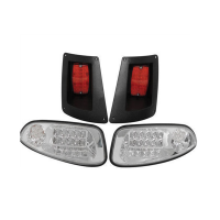 EZGO RXV Golf Cart LED Headlight Tail light Kit 2008-UP Gas and Electric